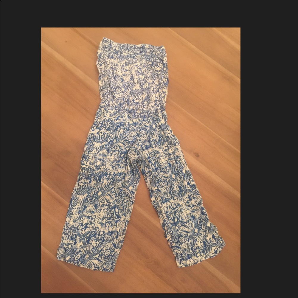 Peek kids strapless jumpsuit